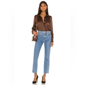 SLVRLAKE Hero Slim Straight Jeans in Pacific Size 28 NWT!!